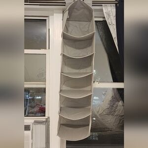 Hanging Closet Organizer and Storage, 6-shelf, Gray